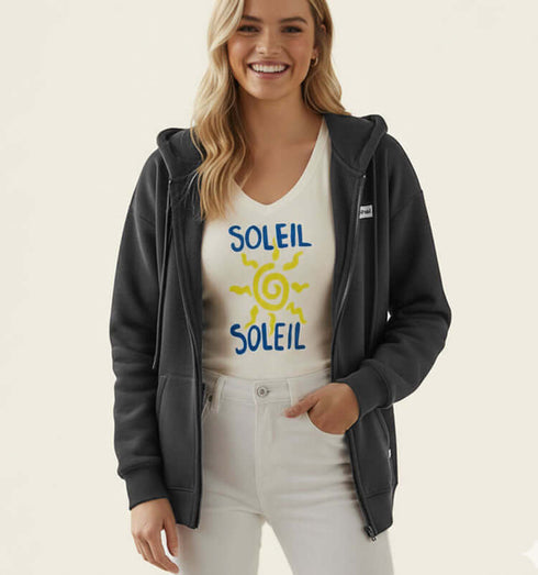 קרדיגן פוטר חתיכי ומפנק בגוון שחור עם כיסים וכובע, לוק שיקי ונוח.