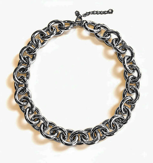 שרשרת מוכספת עשויה מתכת קלילה וידידותית לגוף