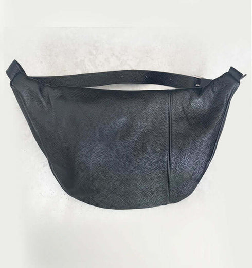 פאוץ' עור איטלקי מובחר בגוון שחור - MIKAI