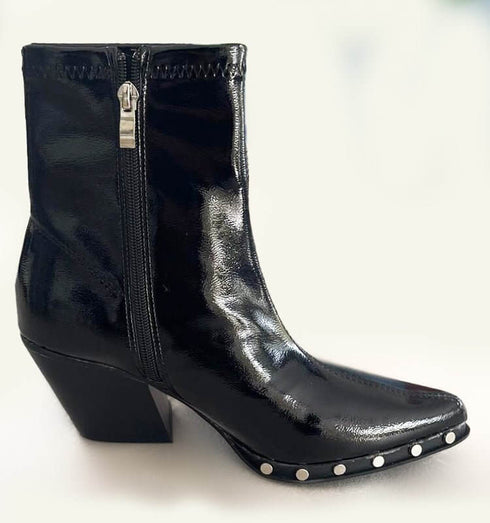 מגפון ניטים שחור מבריק - MIKAI