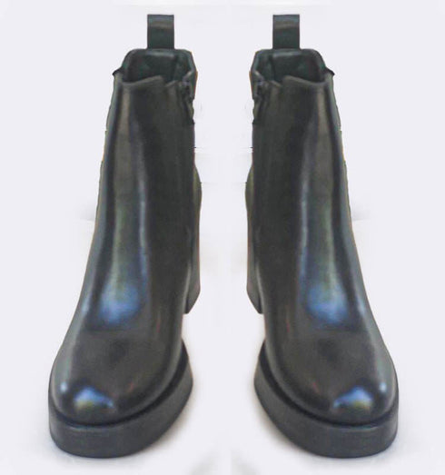 מגפון עור לייקרה שחור - MIKAI