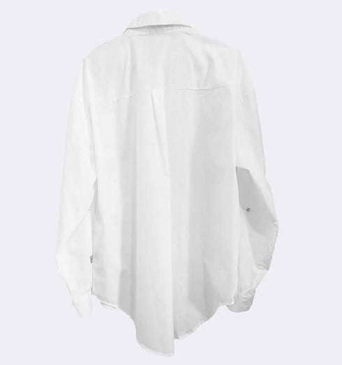 חולצת אבני חן לבנה - MIKAI